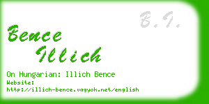 bence illich business card